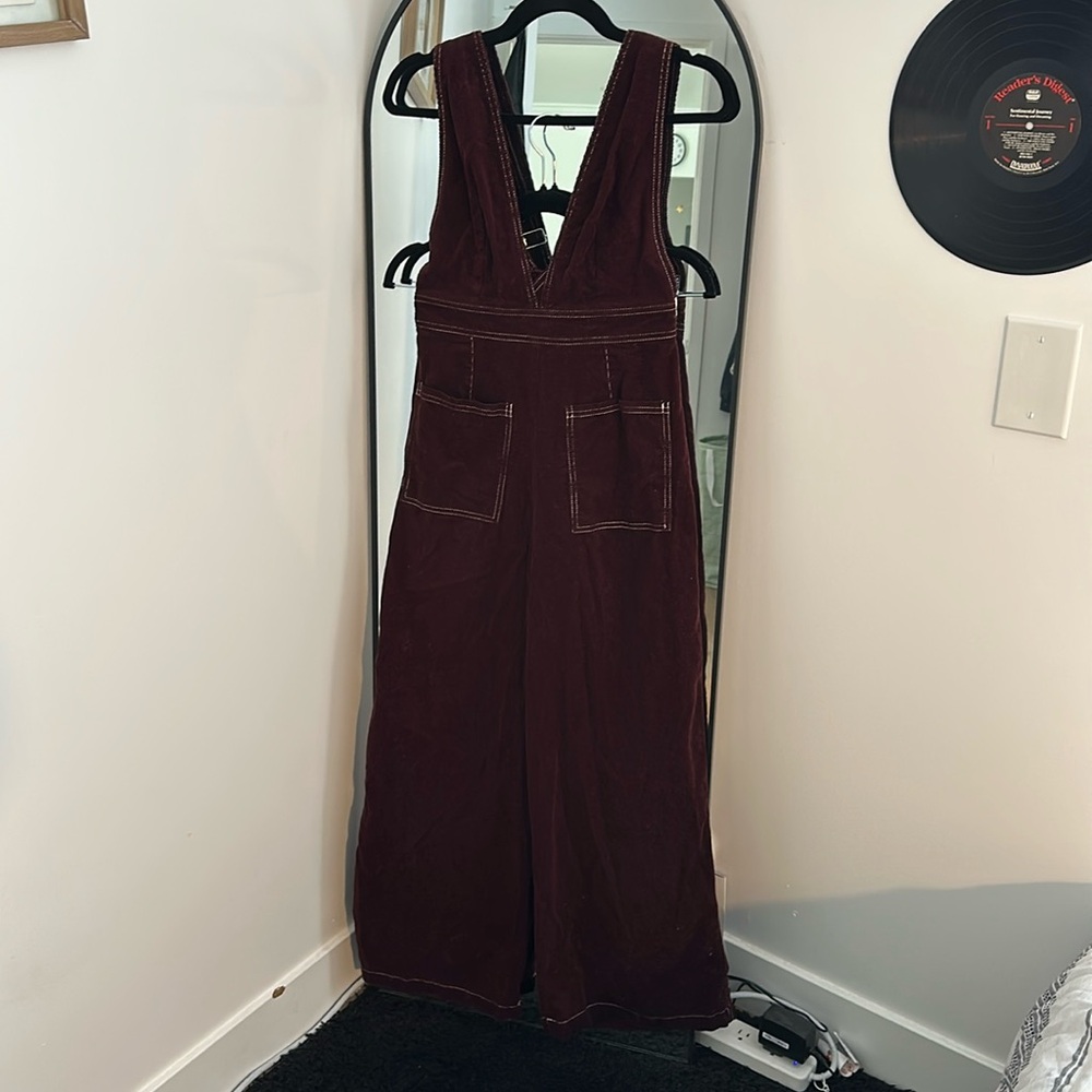 wild fable Burgundy Wide-Leg Jumpsuit